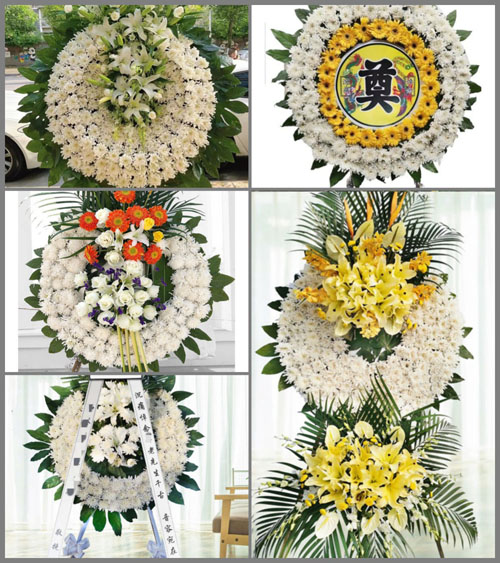 山东青岛平度市云山镇花圈速递